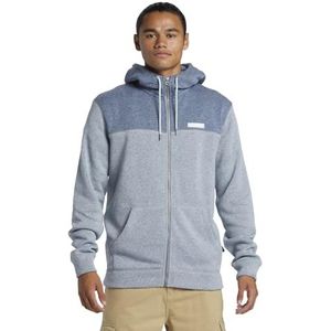 Quiksilver Keller Block Zip Fleece voor heren, blauw, S