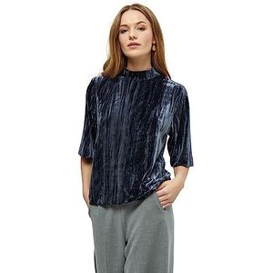 Madelyn Fluwelen Blouse, Negen IJzer Grijs, 44