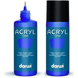 DARWI - DA0220080262C – een fles acrylverf ondoorzichtig – kleur Pruisisch blauw – 80 ml – Darwi ACRYLIC