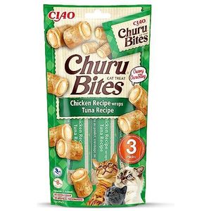 Churu Cat Snack Bites Kip met Tonijn 3x10g