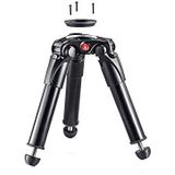 Manfrotto MVT535HH Hi-Hat 535 Aluminium Video Statief met halve schaal (75 mm) incl. Adapter voor 60 mm