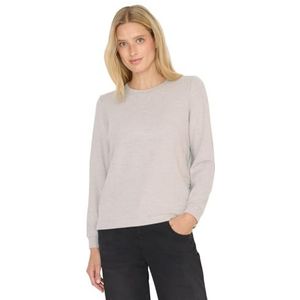 Cecil - Gebreide Trui - Toffee Cream Melange - Lange Mouwen