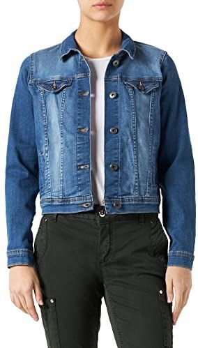 ICHI - Ihstampe Ja - Denim Jas - Gewassen Med. Blauw