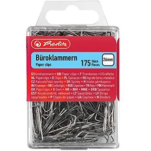 Herlitz 8760803 Paperclips 26mm verzinkt 175 stuks