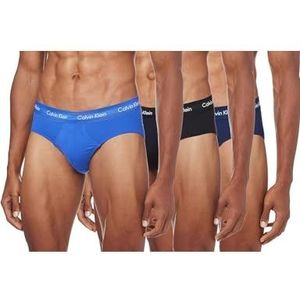 Calvin Klein heren Hip Briefs 3p Hip Brief, Blauw (Black/Blueshadow/Cobaltwater Dtm Wb 4ku), XS