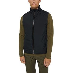 ESPRIT Collection Gerecycled: gewatteerd vest met donsvulling, zwart, XXL