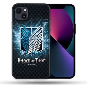 Beschermhoes compatibel met Magsafe voor Apple iPhone 13 (6,1) Manga Attack Titan Black