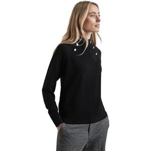 Street One Damestrui met knoopdetails, zwart, 46