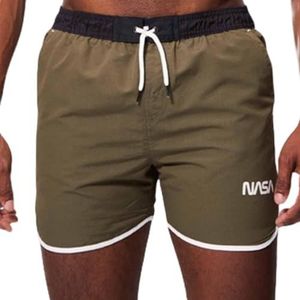 Nasa Bermuda shorts heren, Kaki, M