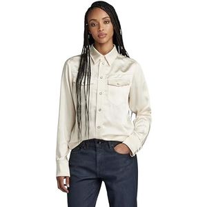 Slim Shirt ls wmn, Beige (Eggnog D24229-d414-g076), XS