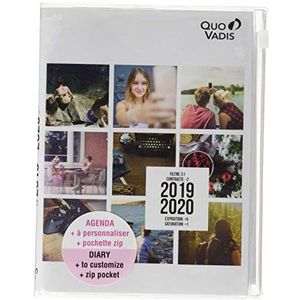 Quo Vadis My Agenda TEXTAGENDA met ritsvak, schoolagenda, 12 x 17 cm, jaar 2019-2020