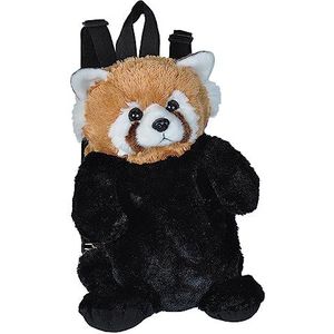 Wild Republic 21091 rode Panda pluche dier, knuffeldier, rugzak, stofdier, 36 cm, Multi