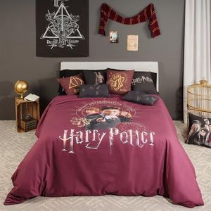 Belum Harry Potter dekbedovertrek voor bedden van 90 cm, afmetingen: 155 x 220 cm, model: Gryffindor Bond