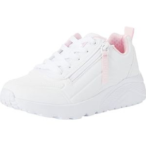 Skechers Street Girls Sneakers, wit synthetisch/trim, 43 EU, Witte synthetische trim, 43 EU