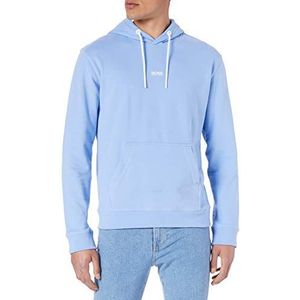 BOSS Sweatshirt met capuchon voor heren, Open Blue492, XXL