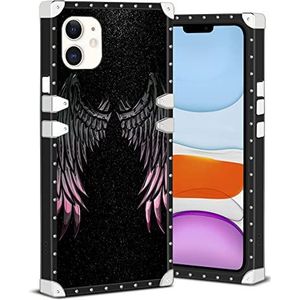 Vierkante Edge Phone Case iPhone 11 Angel_by_Night Gold Corner Bumper Protection Case voor iPhone 11
