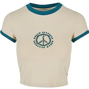 Urban Classics Dames T-Shirt Ladies Stretch Jersey Cropped Tee softseagrass/watergreen 3XL, Softseagrass/Watergreen, 3XL