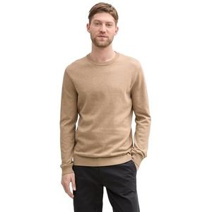 TOM TAILOR heren trui, 31089 - Hazel Brown Melange, XL