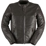 Allan - Motorjack - Zwart - Gewaxed Rundleer - Met Uitneembare Voering