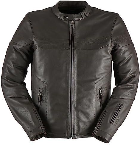 Allan - Motorjack - Zwart - Gewaxed Rundleer - Met Uitneembare Voering