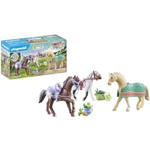 PLAYMOBIL Horses of Waterfall 3 paarden met accessoires - 71356