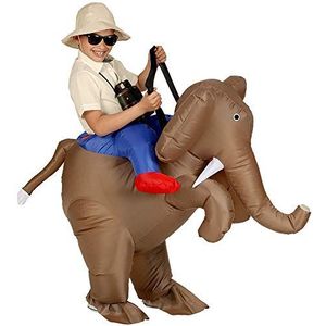 Explorer On Elephant"" (opblaasbaar kostuum met luchtbellet) (4 x AA-batterijen niet inbegrepen) - (één maat past de meeste kinderen)