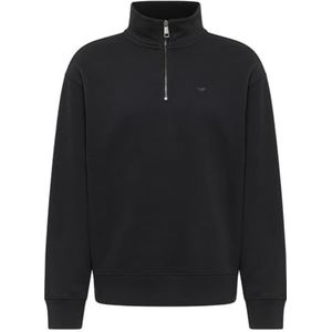 MUSTANG - Franklin - Sweatshirt - Zwart - Regular Fit