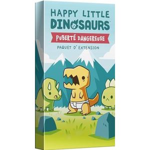 Asmodee - TeeTurtle - Happy Little Dinosaurs - Uitbreiding: Gevaarlijke Puberteit - Bordspellen - Kaartspellen - Volwassenen en kinderen vanaf 8 jaar - 2 tot 4 spelers - Franse versie