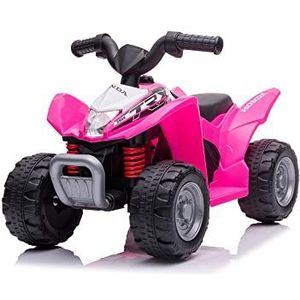 Sport1 Honda TRX 250X Elektrische quad voor kinderen, 6 volt, snelheid 2,8 km/u, afmetingen: 65,5 x 38,5 x 43,5 cm, voor kinderen tot 20 kg, oplaadbare accu, met oplader, roze