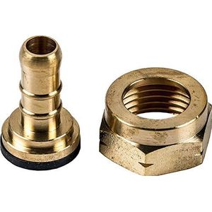 Comgas S.A 1346-R - Racord Tetilla met afdichting en moer 21,8 links