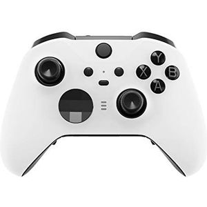 eXtremeRate Voorste Schaal Cover voor Xbox One Elite Series 2 (Model 1797),Shell Case &Accent Rings Vervanging voor Xbox Elite Series 2 Wireless Core Controller-Wit