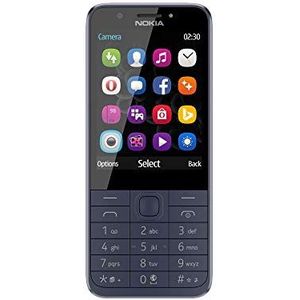 Nokia 230 Smartphone (7,11 Cm (2,8 Inch), 16 Mb, 2 Megapixels, Besturingssysteem Series 30+, Dual Sim), Nachtblauw