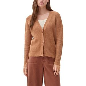 Q/S designed by Women's 2119043 gebreide jas, bruin, XXL