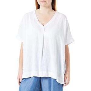 Samoon Dames 260041-21031 blouse, wit, 52, wit