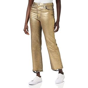 Pinko SVEVA 8 Straight PJ781 Denim B Jeans, ZH2_zwart/goud, 26 dames