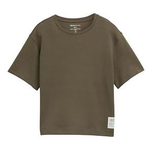 TOM TAILOR Denim T-shirt voor dames, 10669 - Grape Leaf Green, XL