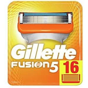 Gillette Fusion5 Scheermesjes (16 Stuks), 5 Antifrictie Scheermesjes Voor Mannen, Voor Maximaal 20 Scheerbeurten Per Navulmesje, Navulmesjes, Past In Brievenbus