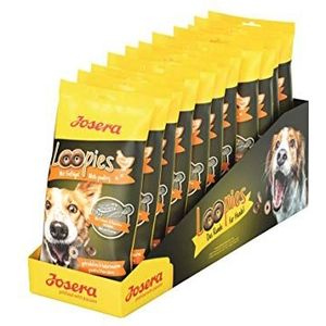 JOSERA Loopies met gevogelte (11 x 150 g) | graanvrije hondenlekkernijen met weinig vet | Super Premium kwaliteit zonder suiker | Pack van 11