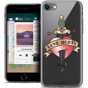 Beschermhoesje voor Apple iPhone 8, 4,7 inch, ultradun, Tattoo Lover Love Hurts