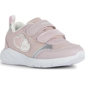 Geox B Sprintye Girl Sneakers voor meisjes, roze zilver., 25 EU