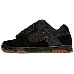DC Shoes Heren Herten Sneaker, Zwarte Gum, 45 EU
