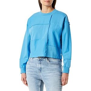 TOM TAILOR Denim Dames Sweatshirt 1035352, 18395 - Rainy Sky Blue, XL