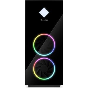 HP OMEN - Gaming PC - 40 L - AMD Ryzen 7 7800X3D - 32GB DDR5 RAM - SSD 2 TB - NVIDIA GeForce RTX 4070 - Win11 - Vloeibare Koeling