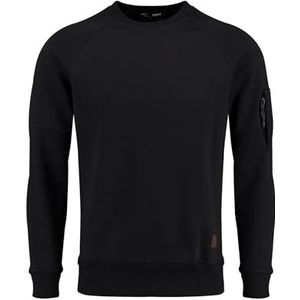 KEYLARGO Klaccept Round Sweatshirt voor heren, Jet Zwart (1124), S