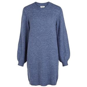 Object Gebreide damesjurk, ballonmouwen, Bijou Blue., L