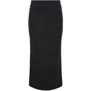 Pcniko Hw Knit Enkelrok Bc, dark grey melange, M
