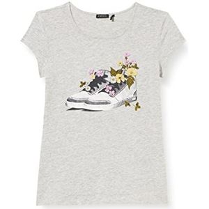 IKKS T-shirt voor meisjes, grijs gemêleerd, middelgroot, 4 Jaren