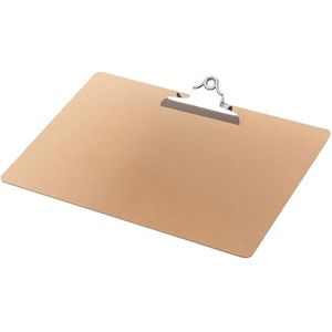 Q-CONNECT klemplaat, hardboard karton, ft A3, liggend, bruin