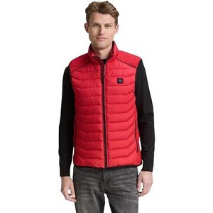 TOM TAILOR heren vest, 12830 - Samba Red, S