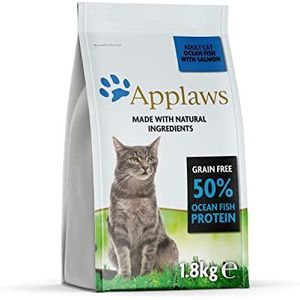 Applaws Complete Natuurlijke Graanvrije Oceaanvis met Zalm Droge Kattenvoeding voor Volwassen Katten - 1.8 kg Hersluitbare Zak